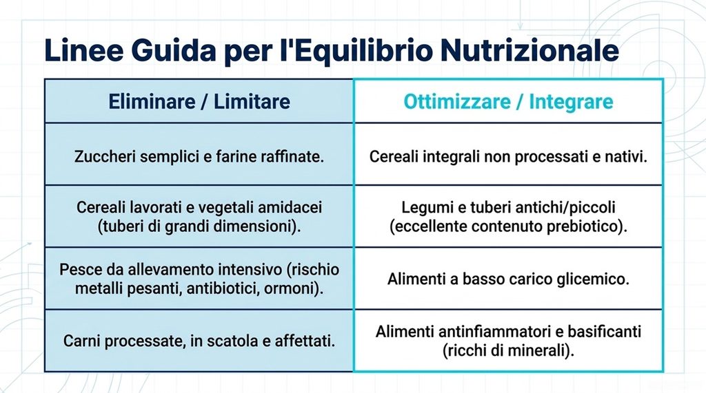 Linee guida alimentazione