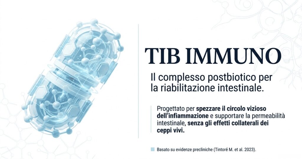 TIB IMMUNO, IL COMPLESSO POSTBIOTICO PER LA RIABILITAZIONE INTESTINALE