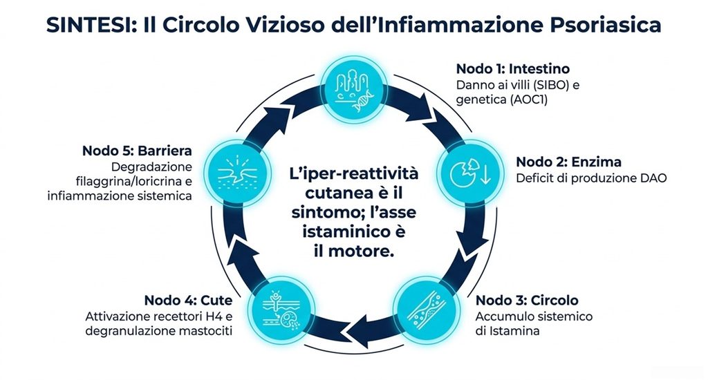 Il circolo vizioso dell'infiammazione psoriasica