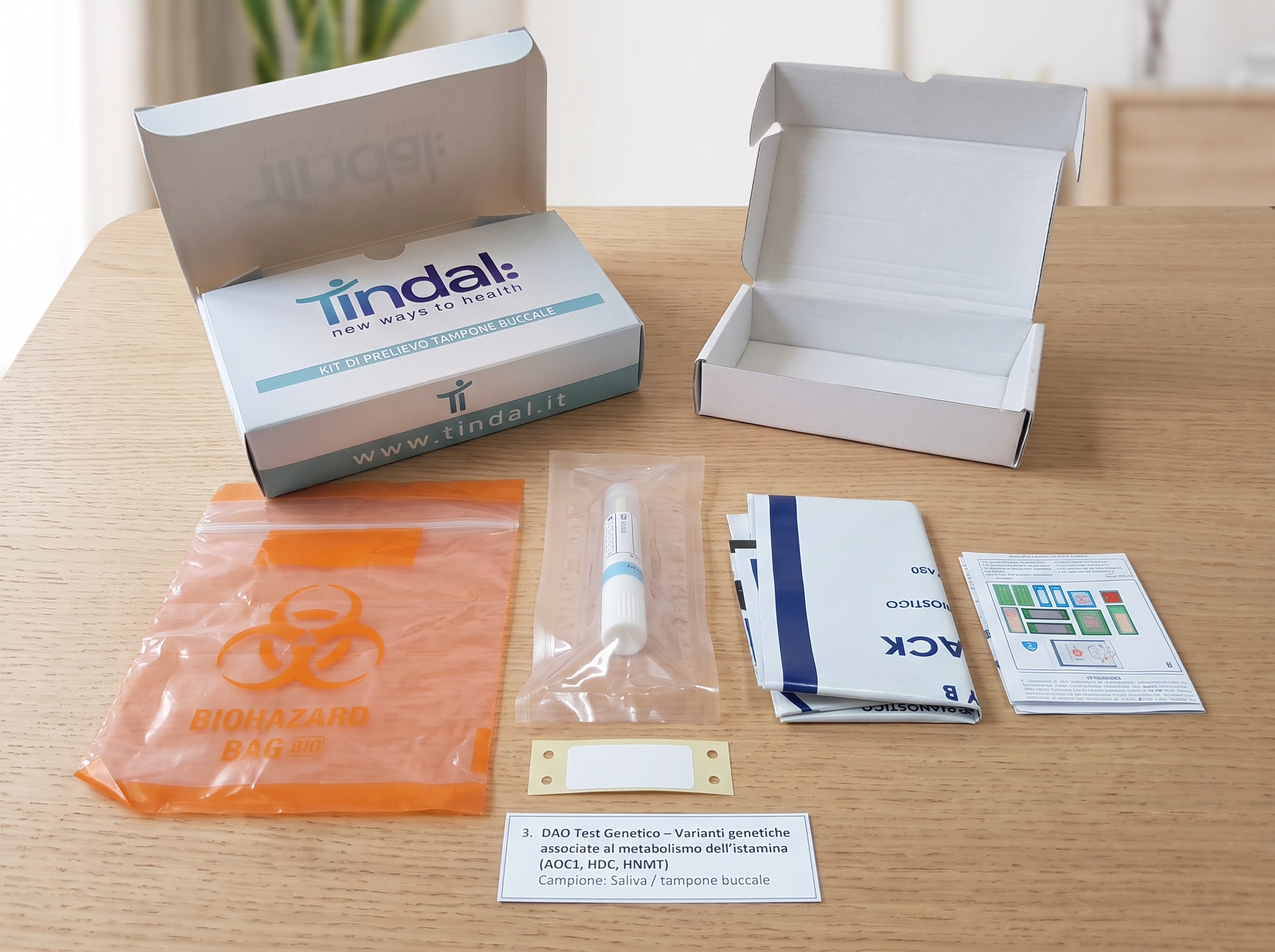 Kit per il Test genetico DAO (tampone buccale)